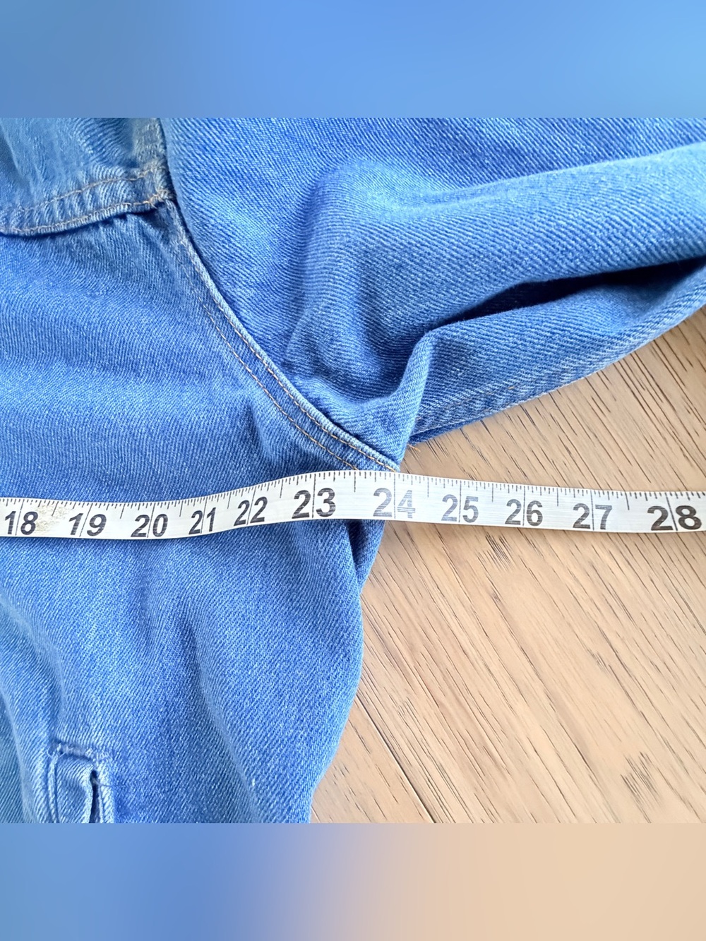 Vintage 80s Levi’s Long Denim Duster Long Coat Western Ranch Chore Jacket Ranch - Picture 13 of 15